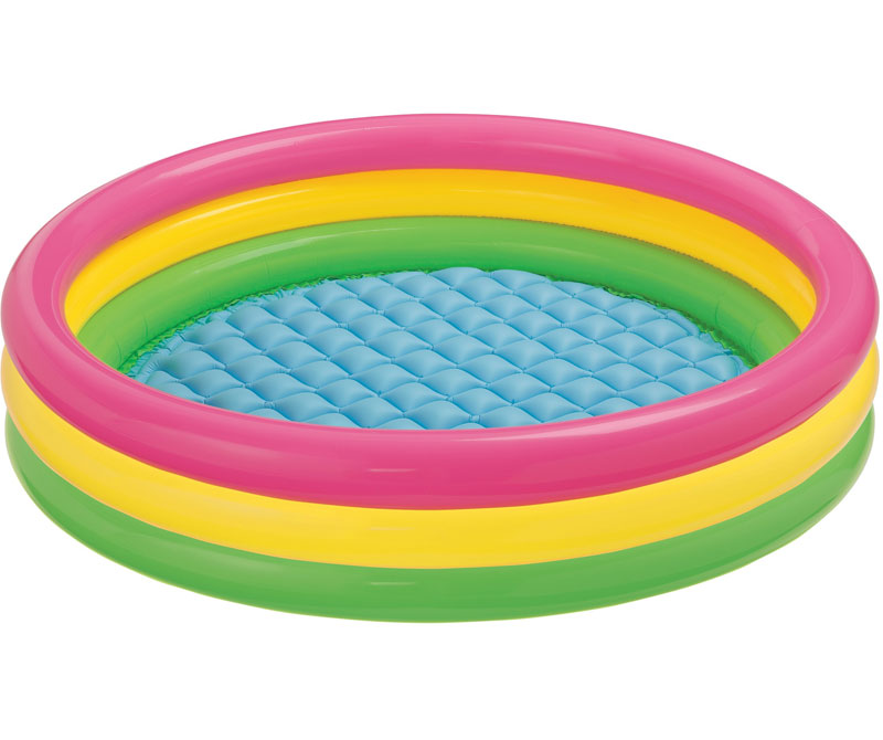 Intex 57422NP Nafukovací okrúhly bazén Rainbow 147 cm
